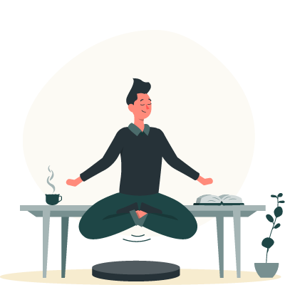 Personne assise dans un espace lumineux, posture détendue, illustrant une séance thérapeutique complète et personnalisée avec Florent Pautre hypnothérapeute.