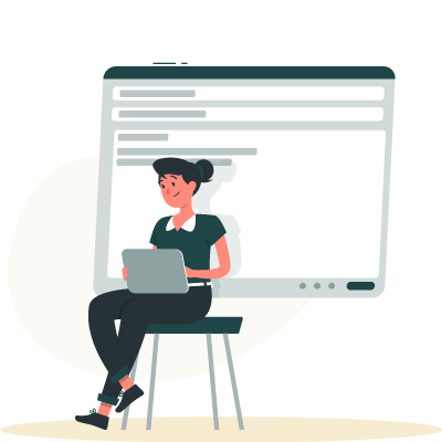 Personne envoyant ou recevant un email sur un ordinateur ou smartphone, illustrant la communication par courrier électronique.